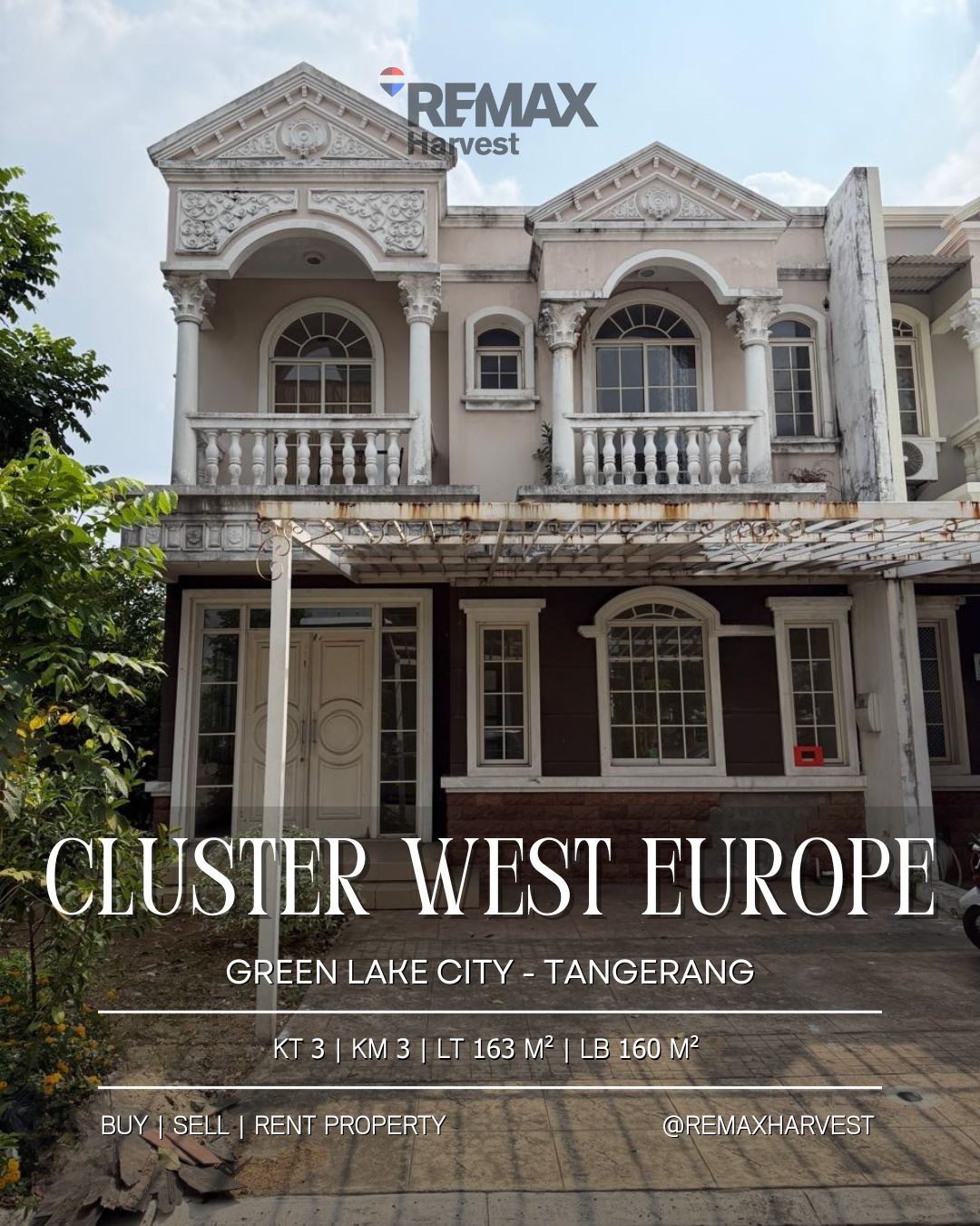 Rumah Cluster West Europe - Green Lake City